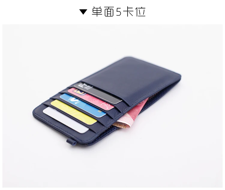 

Leather Purse Card Wallet Bag Men Women Bank Change Real Mini