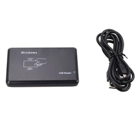 card reader and usb data cable set rfid reader 125khz id non contact sensitivity smart card reader standard hid communication