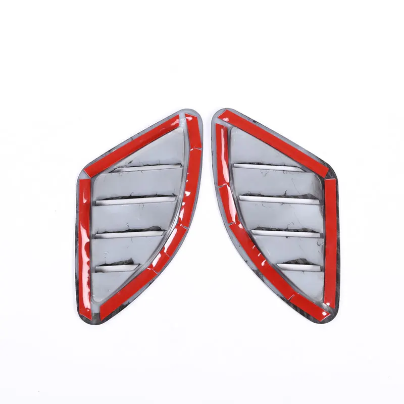 

Carbon fiber Style For BMW X1 F48 2016-2019 ABS Plastic Chrome Dashboard AC Outlet Vent Cover Trim For BMW X2 f47 2018 2019