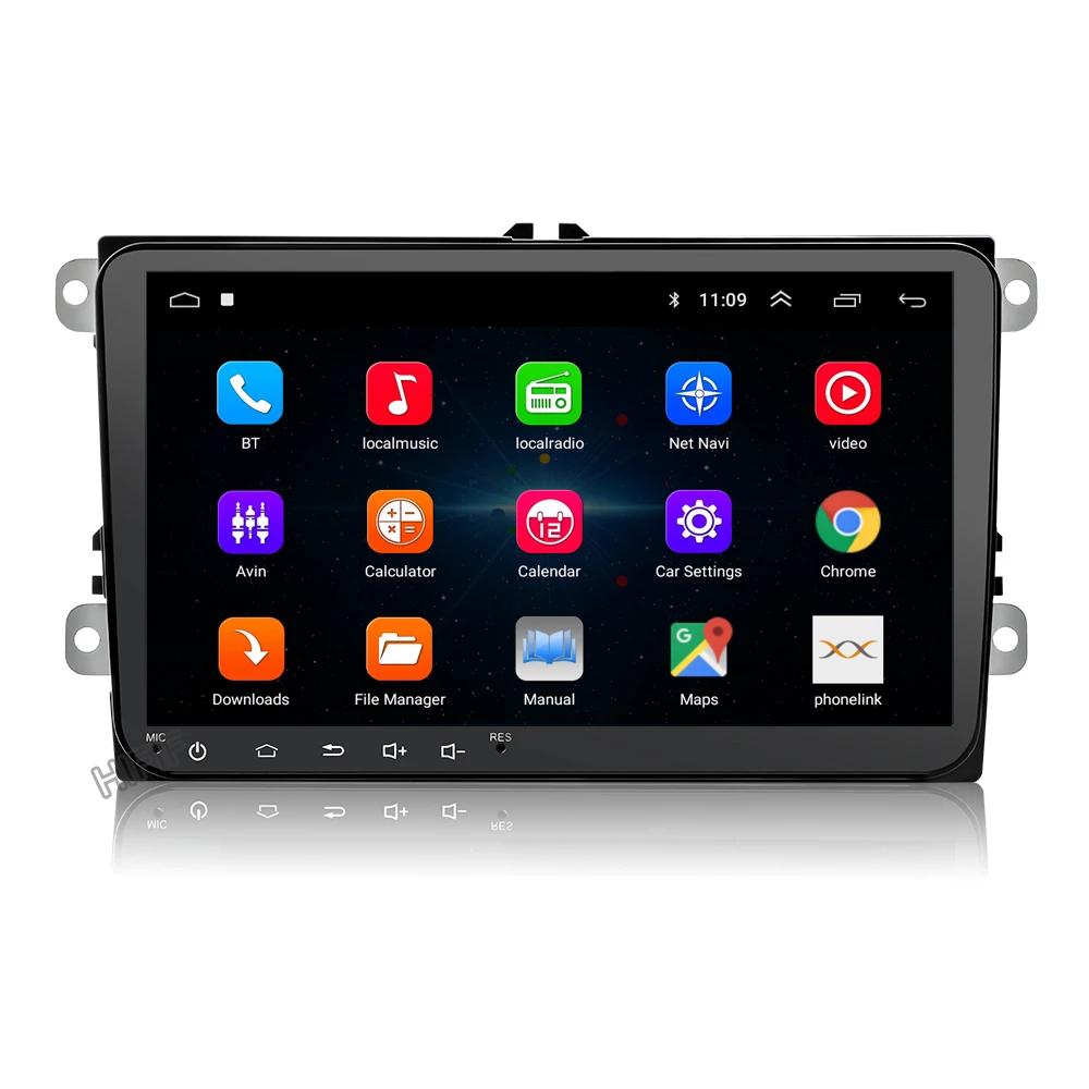 9 дюймовый Автомобильный плеер Android 10 0 четырехъядерный радио GPS без DVD для vw Volkswagen