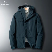 5xl 6xl 7xl 8xl big size removable liner thick warm mens hooded down jacket 2019 winter high quality zipper pocket down coat