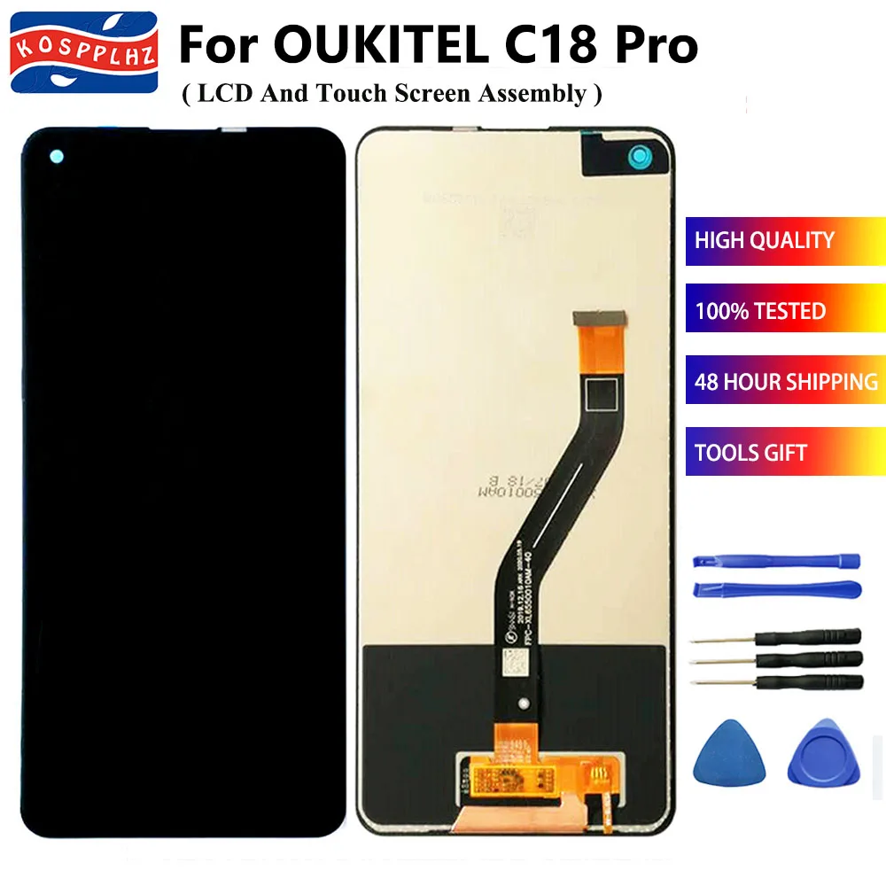 KOSSPLHZ для Oukitel C18 Pro ЖК дисплей кодирующий преобразователь сенсорного экрана в