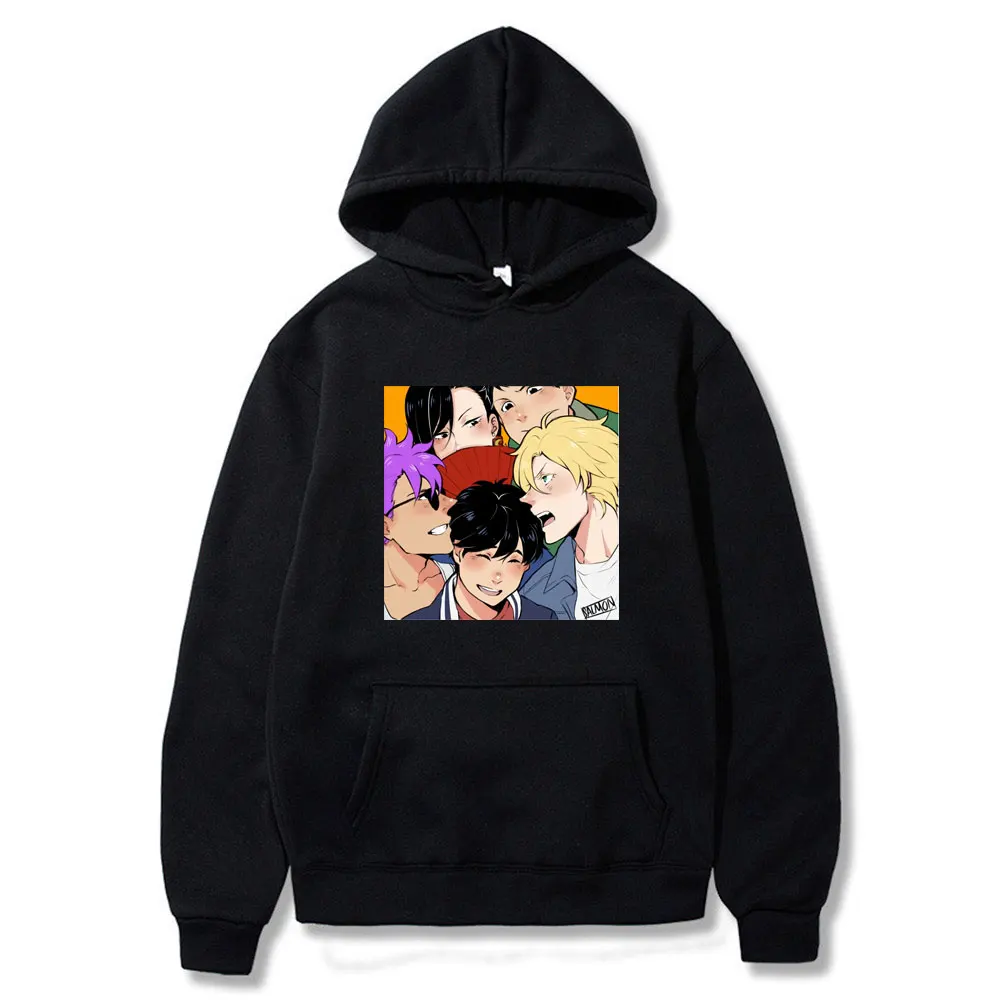 

Banana Fish Anime Harajuku Hoodie Men/Women Popular Fashion Winter Fleece Hoodies Sweatshirt Pullover Streetwear Clothes Man