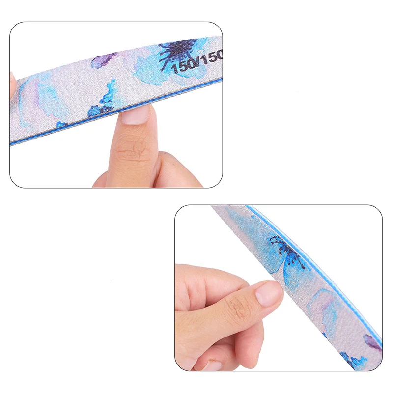 Пилки для ногтей 6 шт./компл. брикет педикюра и маникюра пилки полировки