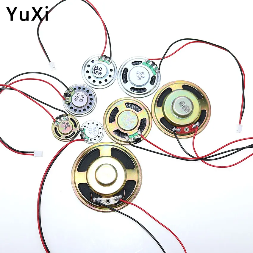 Ультратонкий динамик 8 Ом 0 5 Вт 8R диаметр 23 28 30 40 50 мм толщина см с клеммой PH2.0 Длина