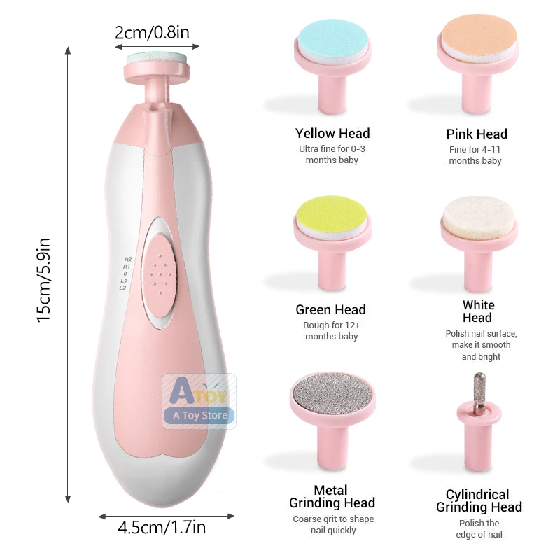 Электрическая машинка для стрижки ногтей Машинка с защитой от царапин набор