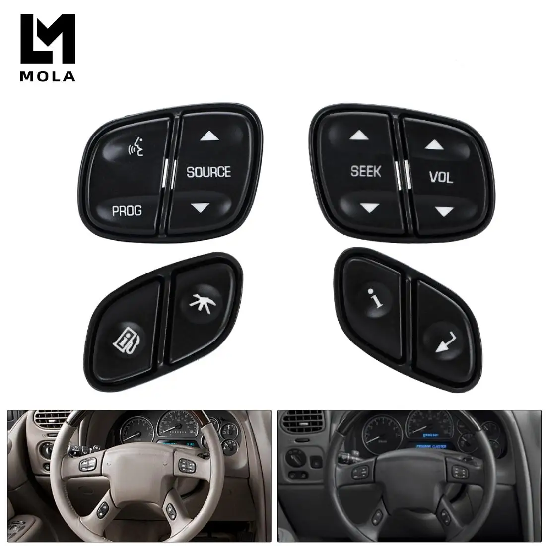 Регулятор рулевого колеса для Chevy Silverado кнопки управления громкостью GMC Yukon Hummer H2