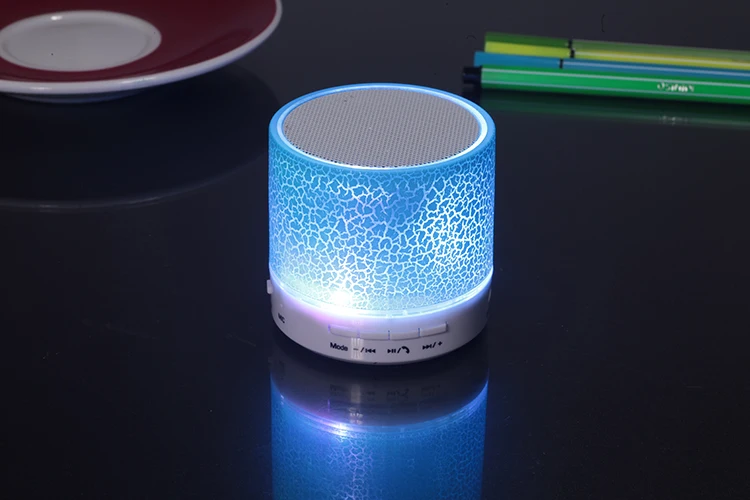 Мини беспроводной портативный Bluetooth динамик s Crack светодиодный USB Радио FM MP3 стерео