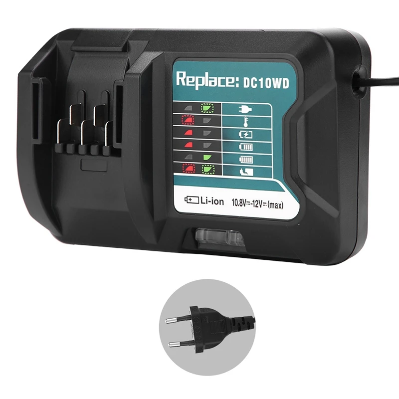 Быстрая литиевая батарея зарядное устройство для Makita 10 8 V 12V Dc10Wd / Dc10Sb Dc10Wc Bl1015 Bl1016