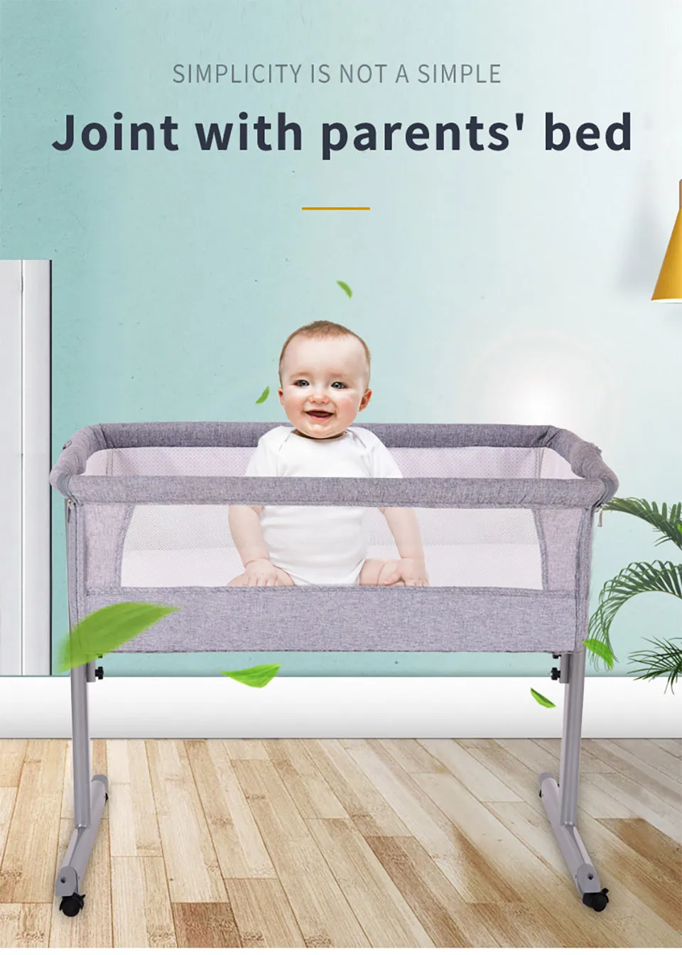 IMBABY переносная детская кровать для путешествий, переносная детская кроватка для новорожденных, переносная детская кроватка, детское гнездо для новорожденных, люлька с москитной сеткой