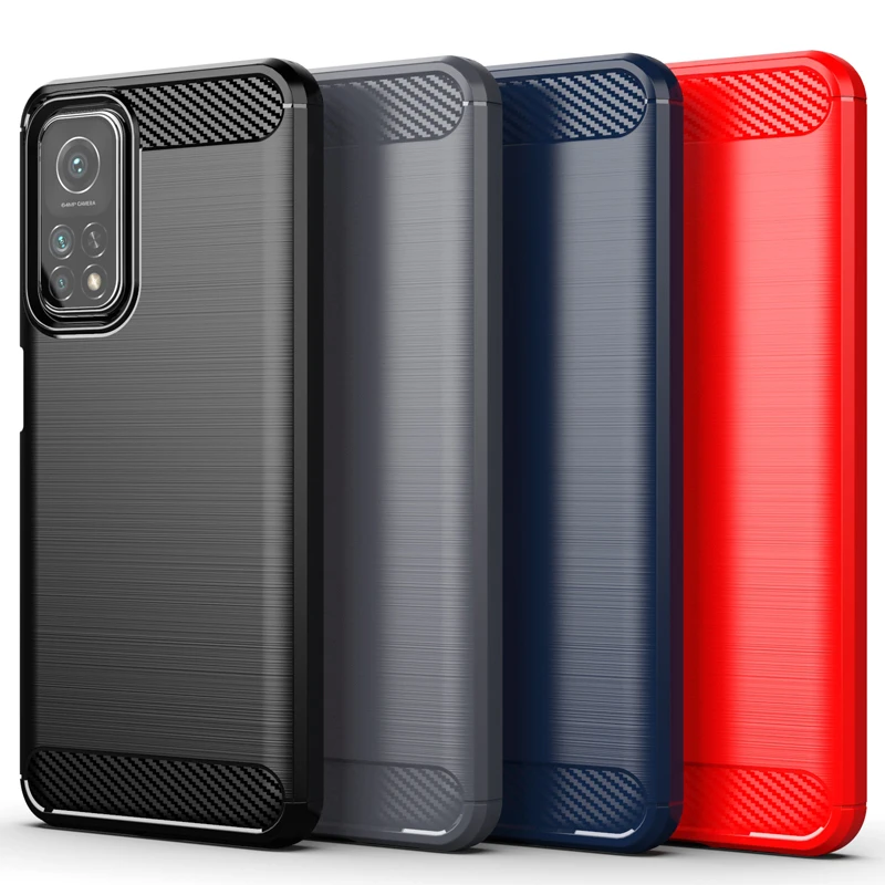 

Xiaomi Mi 10T 5G Xiaomi10T Case Rubber Silicone Carbon Fiber Cover For Xiaomi Mi 10T 10 T 5G Phone Bumper For Xiaomi Mi 10 10T