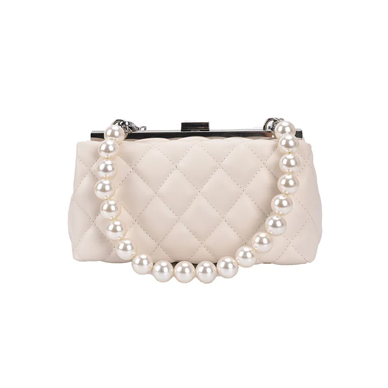 

Bag For Women Western Style Bag 2021 New Fashion Pearl Bag Shoulder Bag Texture Messenger Bag