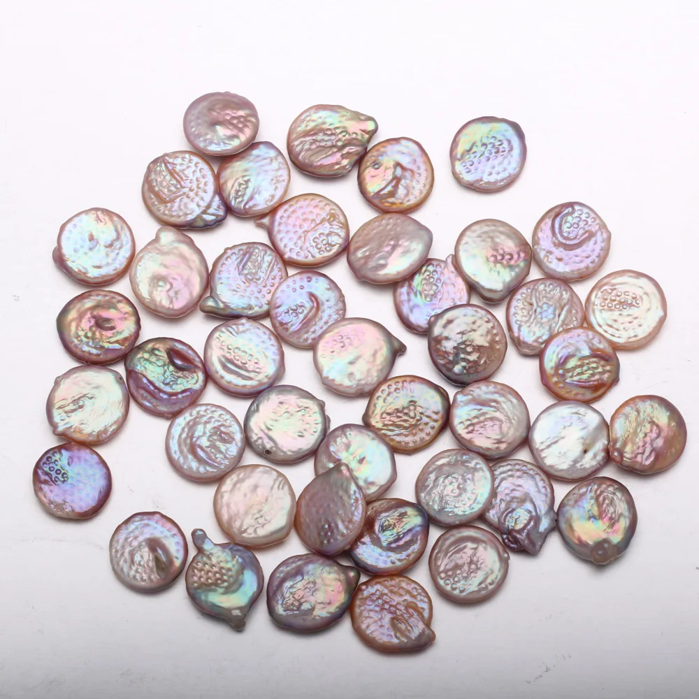 Clinker Core Color Button Pearl Bead Natural Freshwater Baroque Pearls for Necklace Bracelet Jewelry Making DIY 16-17mm | Украшения и