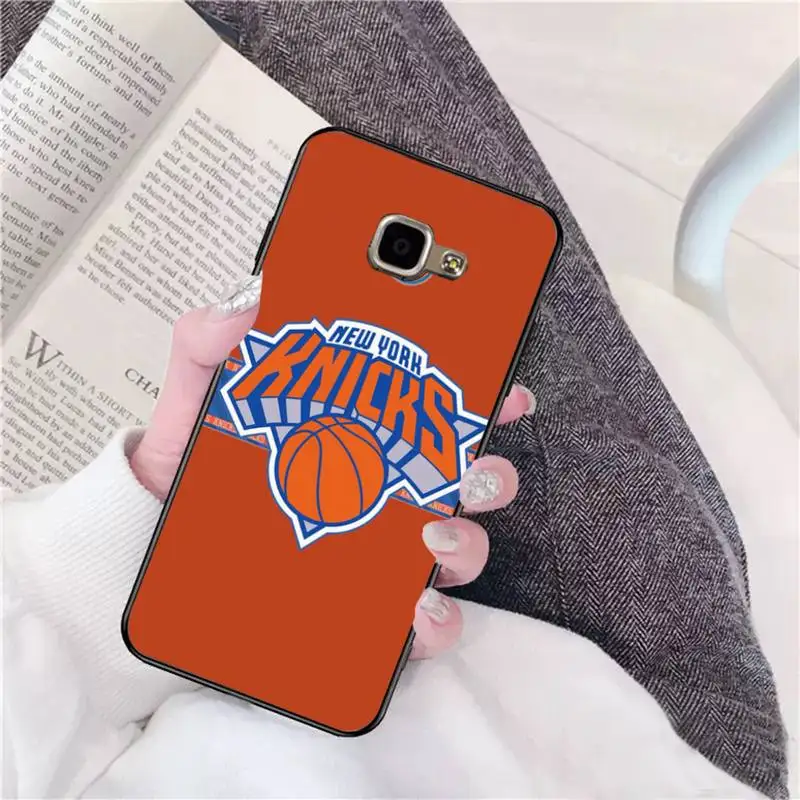 

0 Knicks Black Soft Phone Case For Samsung A 9 10 20 30 40 M20 S 30 31 J5(2015) J5prime 6 7 Plus