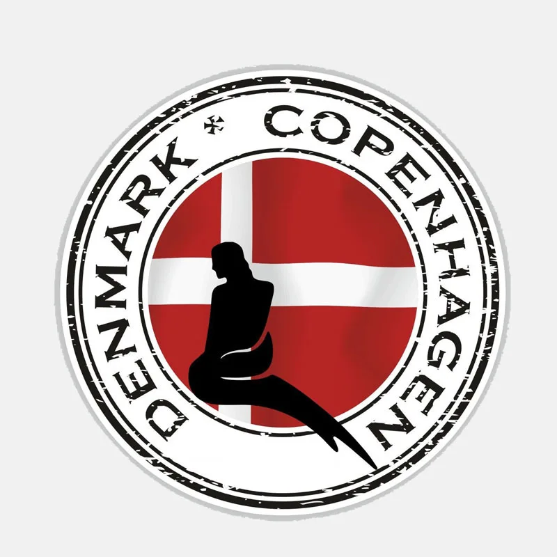 Дания Копенгаген круглый аксессуары для ванной комнаты виниловые ПВХ наклейки