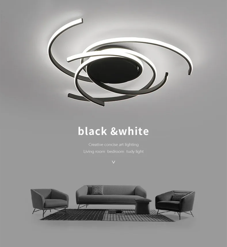 Скандинавские светодиодные потолочные светильники для спальни простые