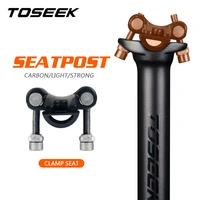 toseek bicycle carbon seatpost 30 9mm offset 0mm zf one mtb bike seatpost carbon 330380mm black matt seat post