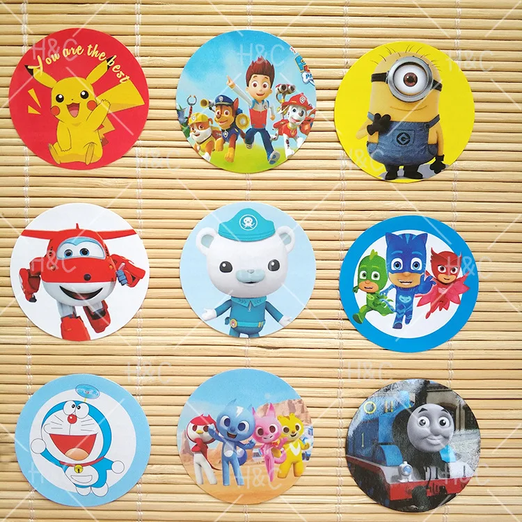 10 шт. наклейки на бутылки Микки Маус | Дом и сад