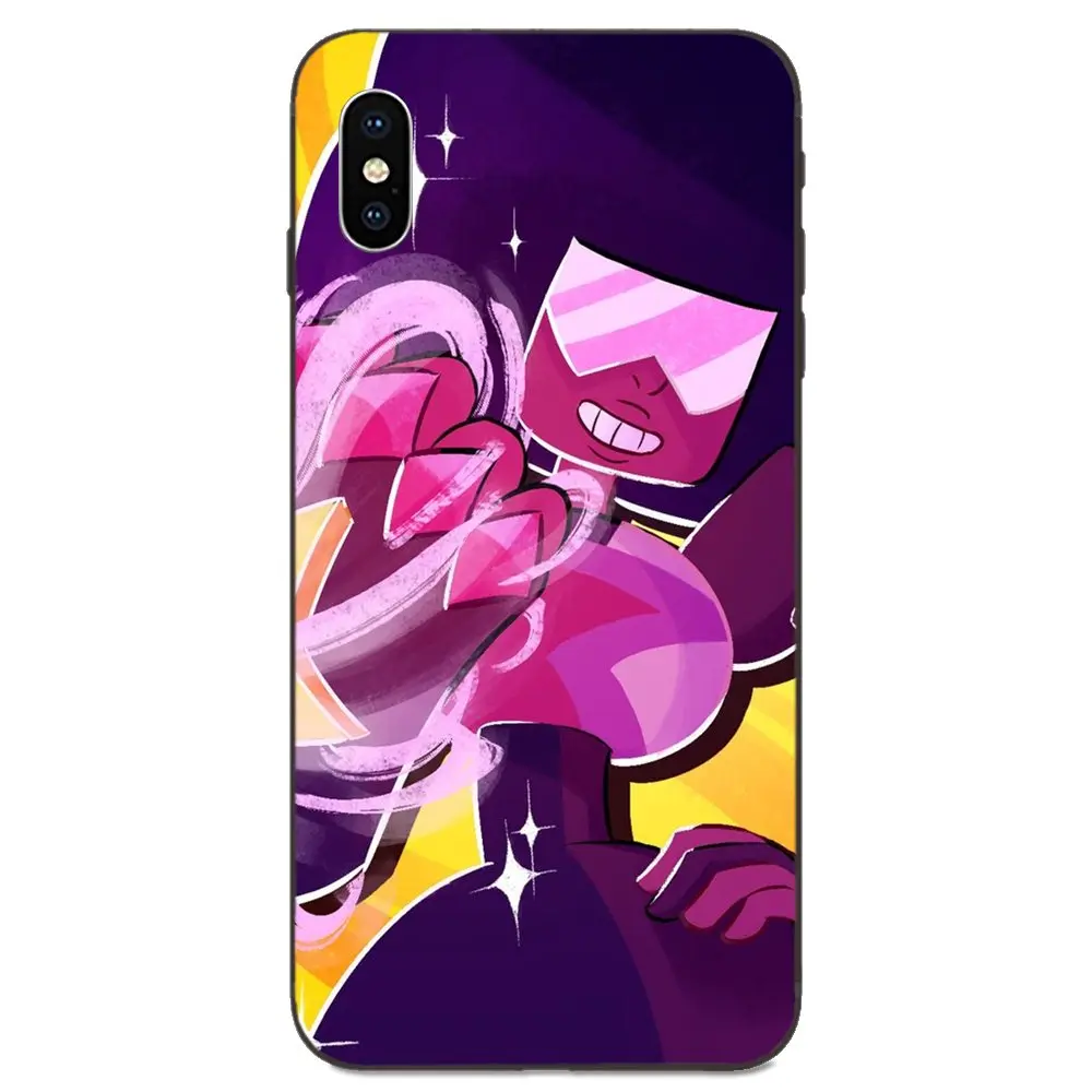 Смешной мультфильм Стивен Вселенная гранат ТПУ чехол Капа для Apple iPhone 4 4S 5 5S SE 6 6S 7 8