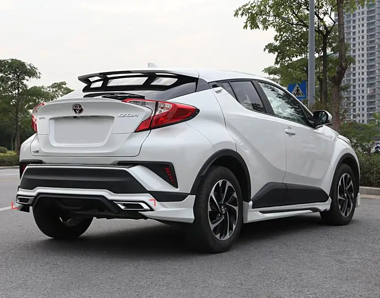 Высокое качество ABS боковые юбки комплект губ сплиттеры бампер крышка подходит