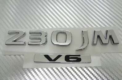 

3D хромированный 250XV 2.5XL 350JM V6 автомобильный эмблемный модифицированный значок 230JK V6 автомобильные наклейки для тюнинга автомобиля Teana