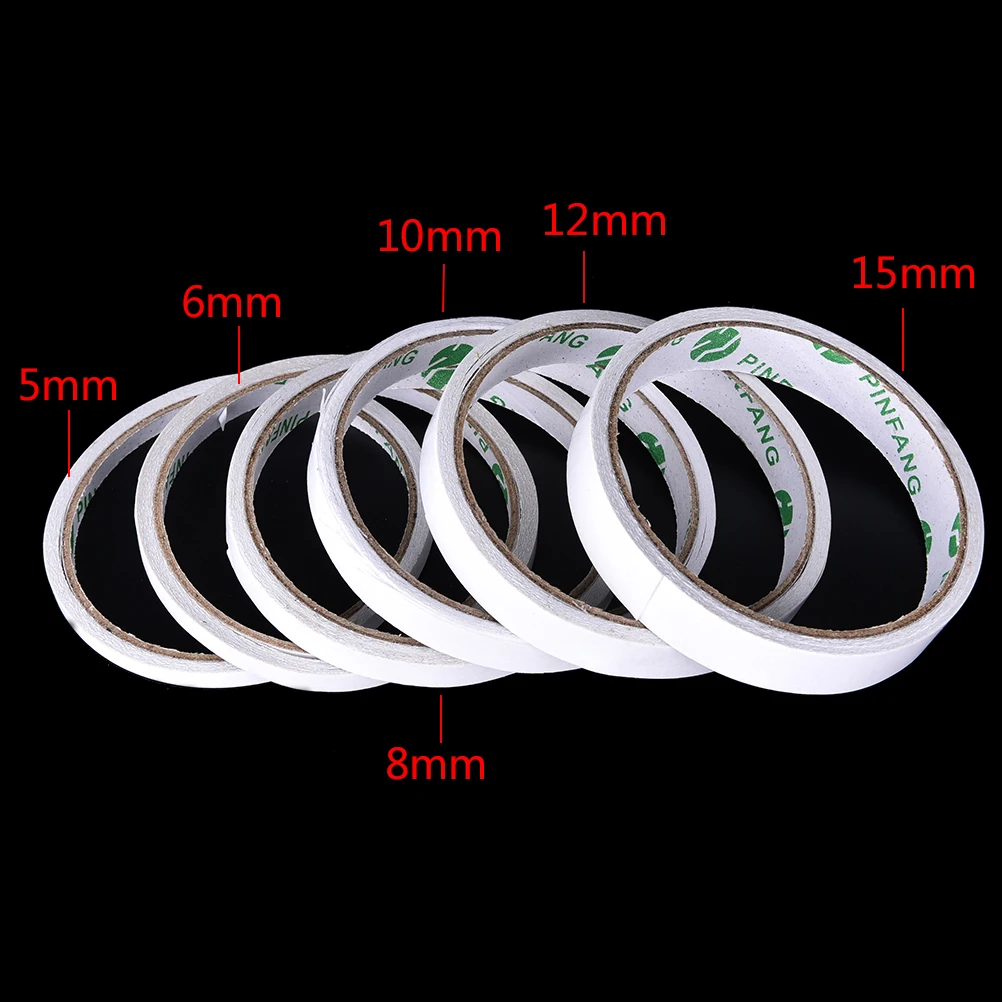 

2 Roll 8/12/15mm Szie Tapes Double Sided Tape Double Faced Tape Adhesive Package Double Sided Adhesive Two Sided Tape