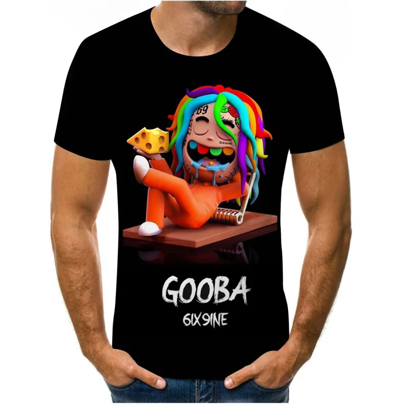 

2021 Summer Men's Short Sleeve Top T-shirt 3D Printing Anime Men and Women Casual Oversized Top Men's Round Neck T-shirt XXS-6XL