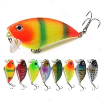 1pcs 5 5cm6 6g artificiais sea fish fishing baits lure hard shad pesca iscas with 2 treble hooks wobblers fishing accessories