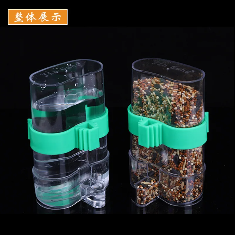 Пластиковый прозрачный чайник для кормления птиц автоматический дозатор поилка