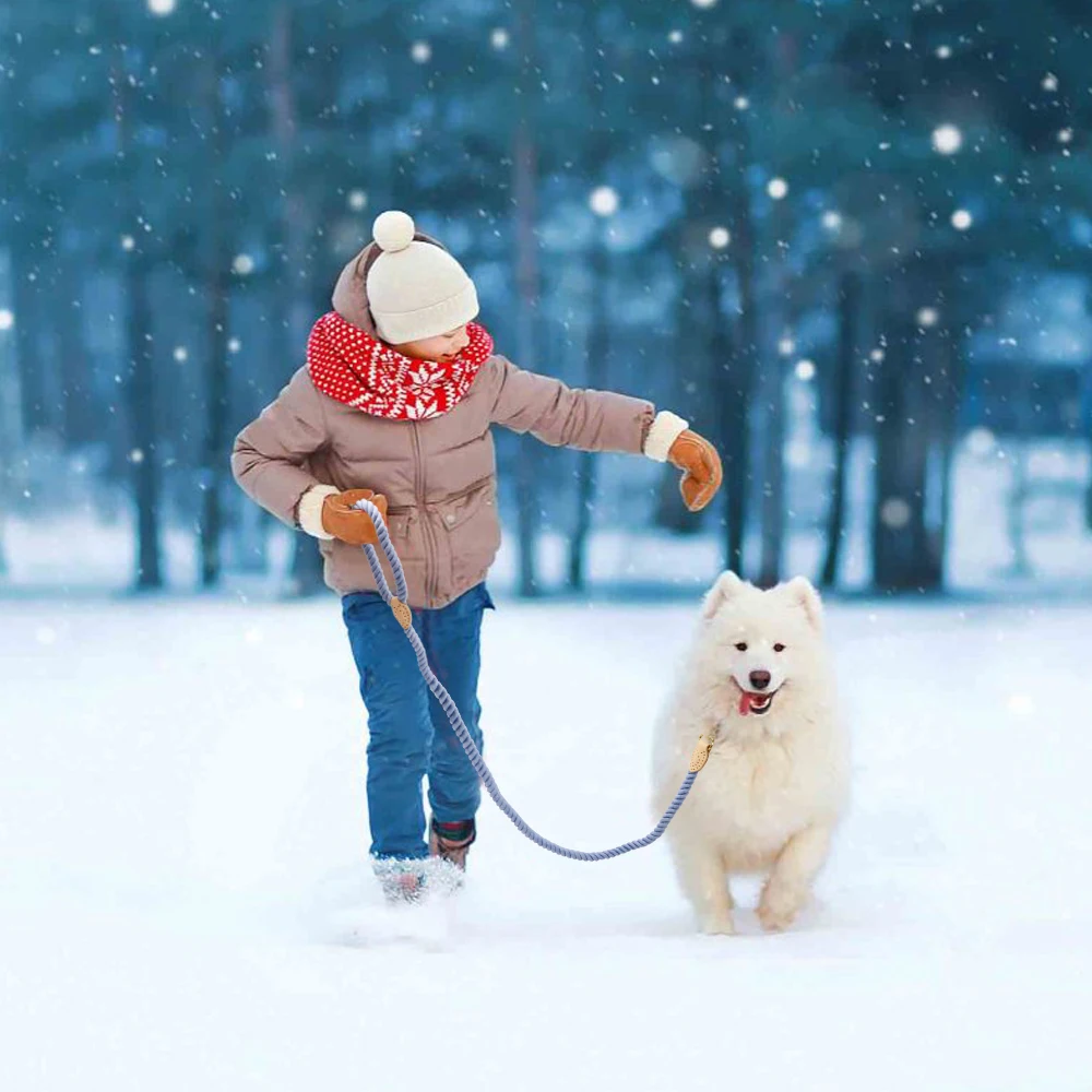 

150cm Dog Leash Round Cotton Dogs Lead Rope Colorful Pet Long Leashes Belt Outdoor Dog Walking Training Leads Ropes
