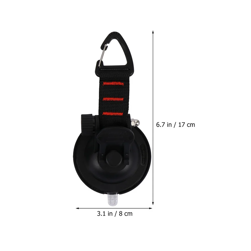 

4pcs Professional Outdoor Suction Cup Anchor Securing Hook Climbing Carabiner