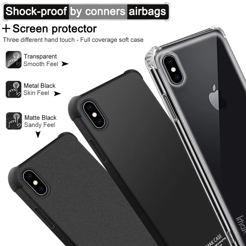 IMAK ударопрочный чехол для iPhone 11 Pro Max кристальная задняя крышка Etui 11Pro
