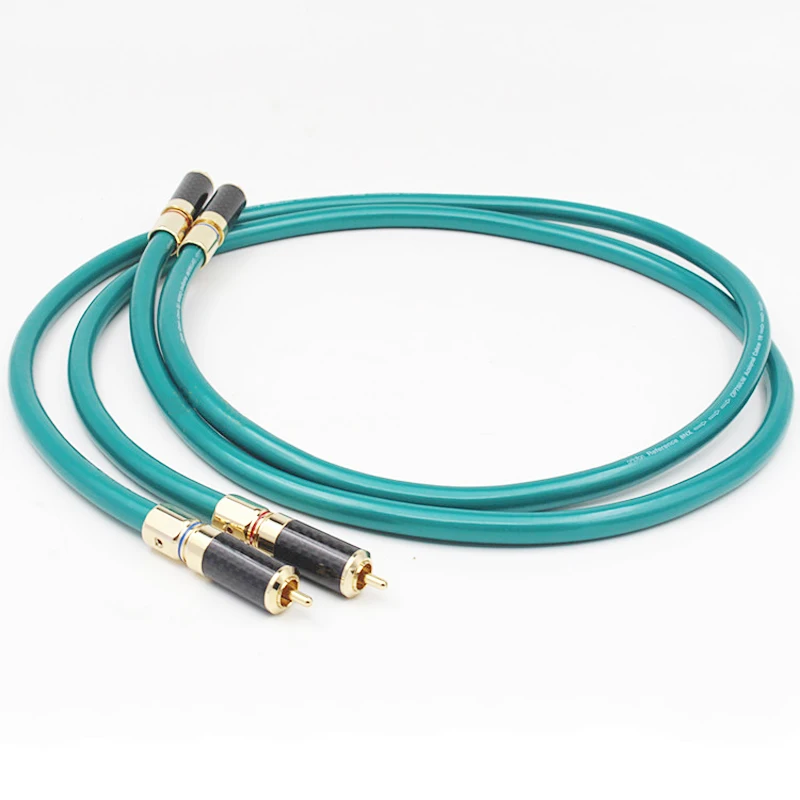 Кабель сигнальный ORTFON High Wind из меди однооскристальной конструкции HiFi с двумя RCA-разъемами золотого покрытия для подключения CD-проигрывателя и усилителя мощности.