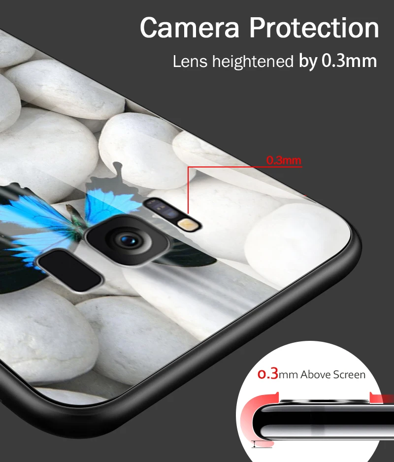 Чехол из закаленного стекла для Samsung Galaxy S8 S9 S10 Plus, чехол для телефона OnePlus 3 3T 5 5T 6 6T 7 7 Pro, роскошный противоударный жесткий чехол