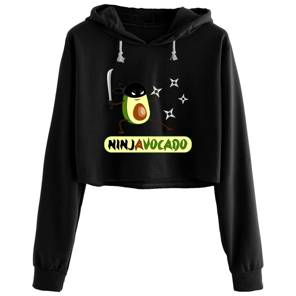 

Укороченные толстовки Ninjavocado для женщин, готический гранж, пуловер в стиле Харадзюку для девочек