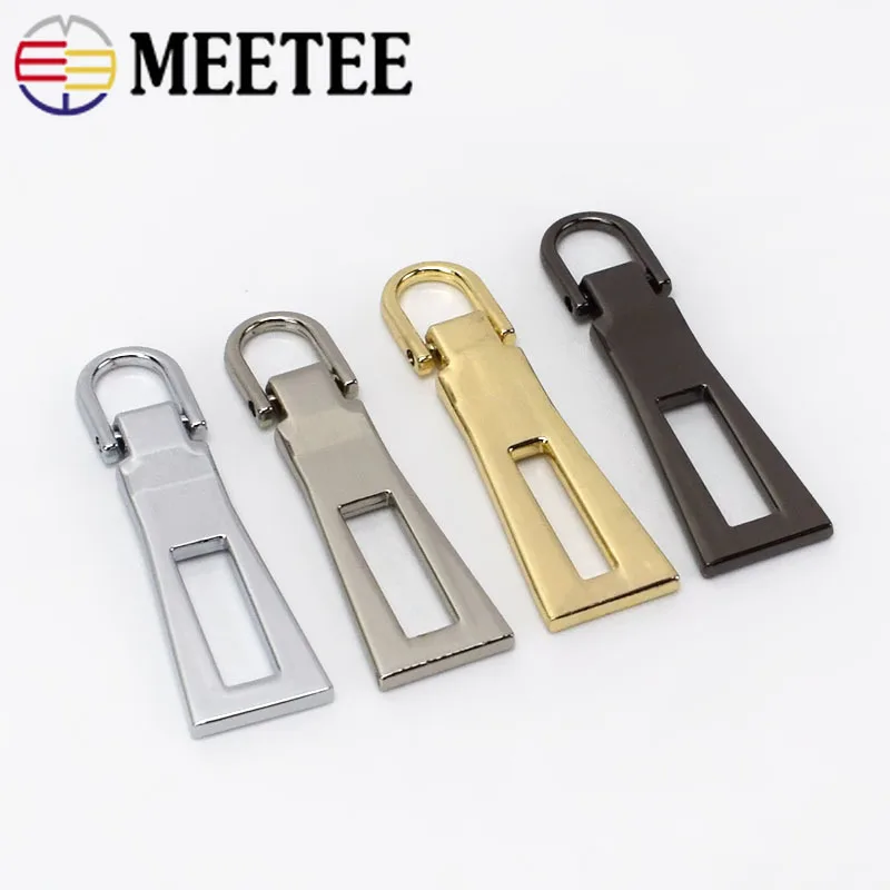 5Pcs Detachable Metal Zipper Pullers For 8# 10# 15# Sliders Head Zip Repair Kits Pulls Tab DIY Sewing Craft ZT110|Бегунки для молнии|