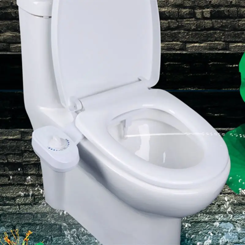 

Bidet Toilet Seat Single Nozzle Fresh Water Spray Non-Electric Bidet Attachment