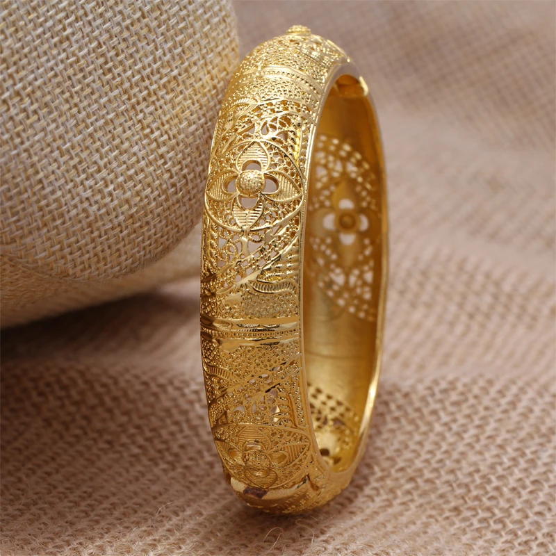 Женский золотистый браслет 24 карата свадебный невесты Дубая Эфиопский