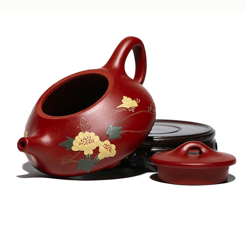 

Yixing Zisha teapot all handmade purple sand tea pot Kung Fu tea kettle Genuine ceramic clay teapot drinkware guan yin black tea