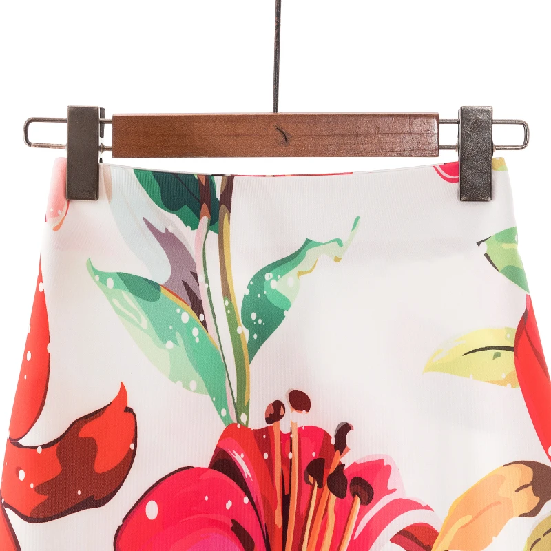 Женская юбка-карандаш новинка 2020 мультяшный принт высокая талия Облегающие юбки