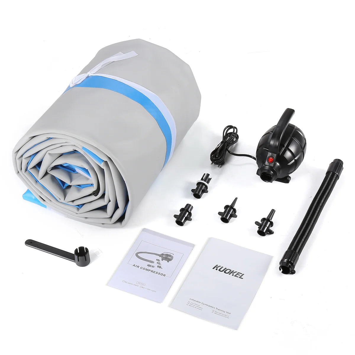 

KUOKEL 4m Inflatable Gymnastic Mat With Electric Air Pump Gymnastics Air Track For Indoor And Outdoor Use