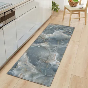 marble kitchen carpet mat flannel entrance door mat soft non slip doormats for living room bedroom kitchen bathroom free global shipping