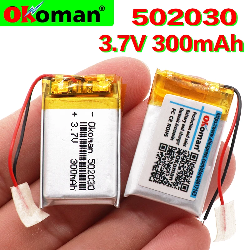 3 7 в 300 мАч 502030 литий полимерный Li Po ion Перезаряжаемые Батарея клетки для MP3 MP4