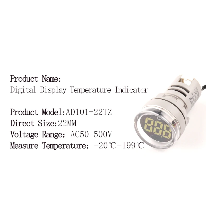 Цифровой термометр измеритель температуры с LED подсветкой 20 199 по Цельсию 50 500 В
