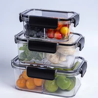 transparent visible refrigerator crisper classification storage box sealed jar for fruit and vegetable preservation hr
