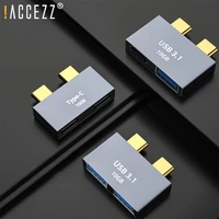 accezz 4 in 1 type c to usb 3 1 adapter dock for macbook pro ipad air huawei p40 30 samsung type c to usb c splitter otg hub