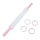 Антипригарная пластиковая роликовая скалка для торта, теста, выпекания торта, инструмент для готовки, помадки, торта, скалка для рукоделия, 36 см