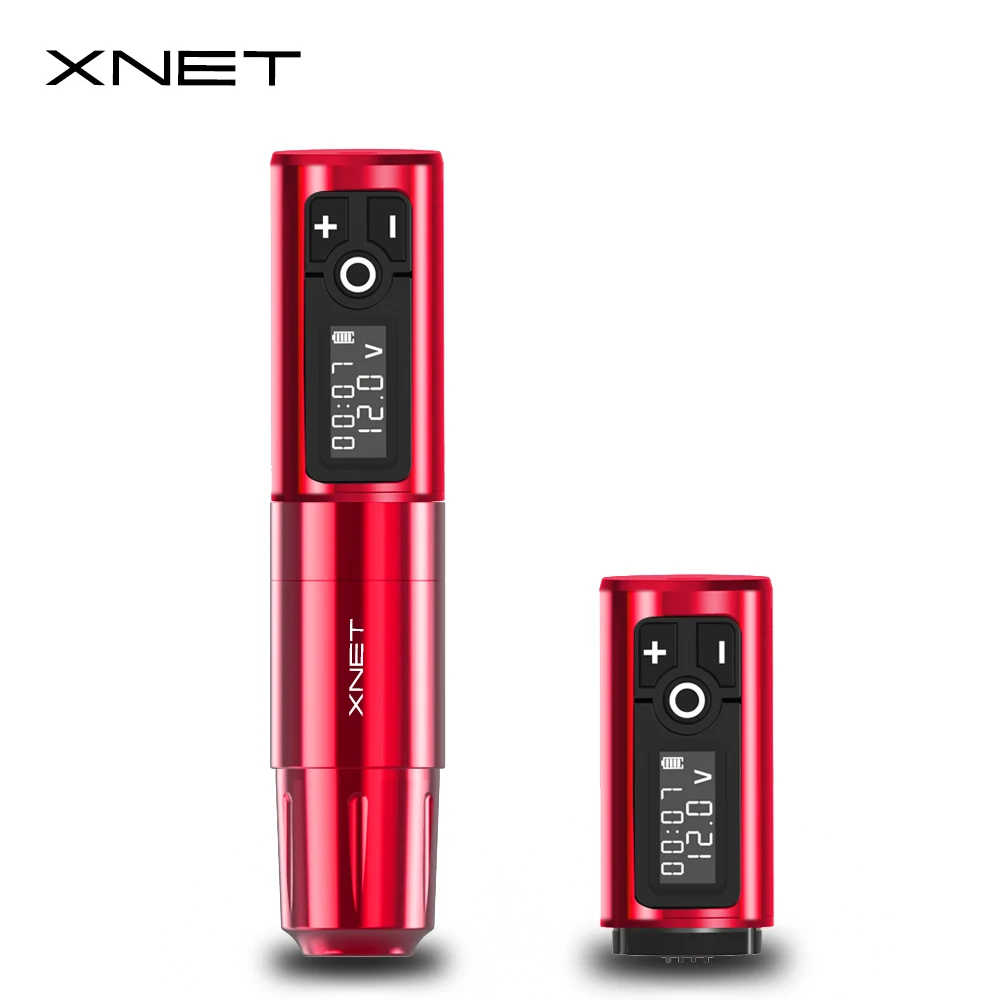 

XNET New Wireless Tattoo Pen Machine Powerful Coreless DC Motor Fast Charging 1950mah Lithium Battery for Tattoo Artist Body