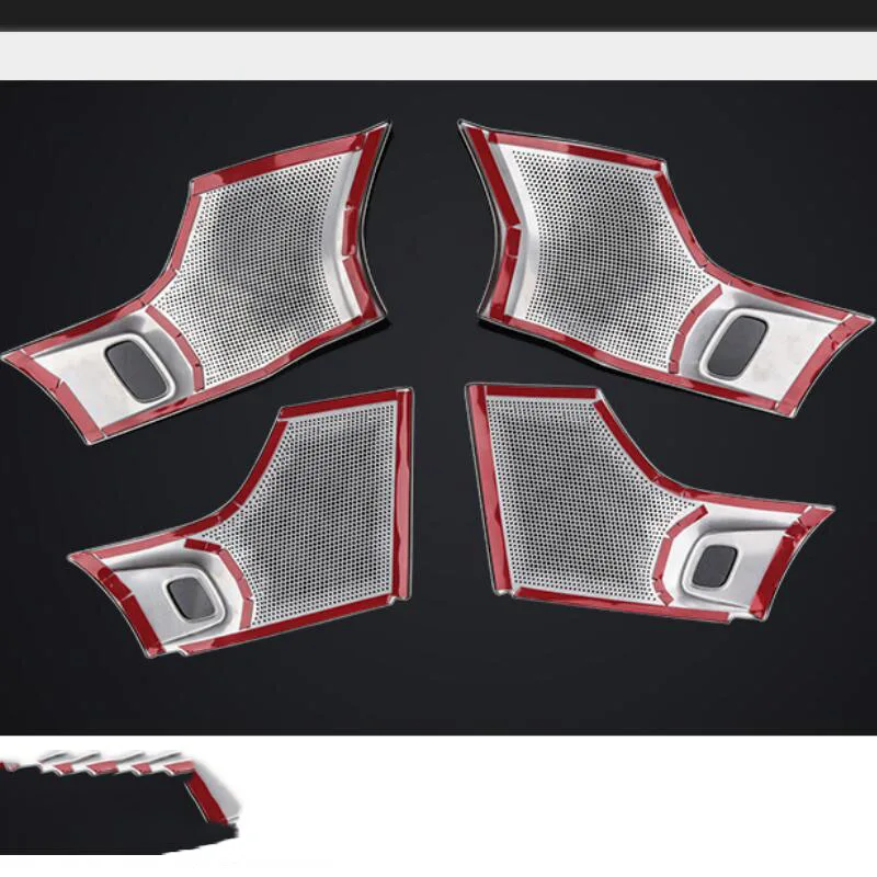 Acoustic speaker decoration stainless steel auto parts Car stickers Door Horn for volvo XC90 2015 2016 2017 2018 2019 2020 | Автомобили и