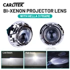 3,0 дюймовая универсальная Биксеноновая HID линза проектора серебристый черный кожух D1S D2S D3S D4S ксеноновая Светодиодная лампа H4 H7 мотоциклетная Автомобильная фара